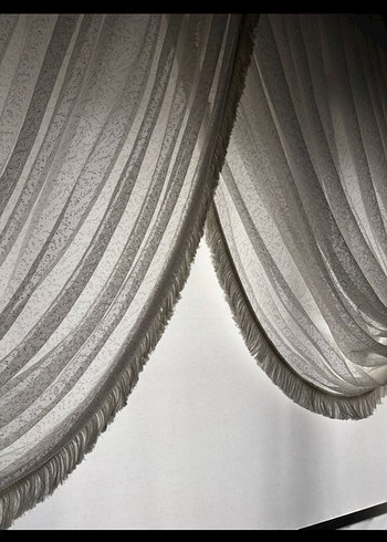 Taç kruvaze tül perde - Görsel 3