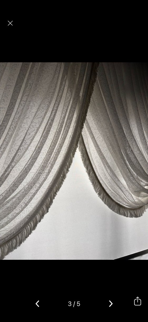 Taç kruvaze tül perde - Görsel 3