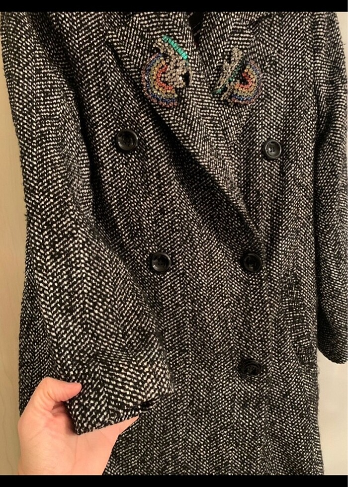 Koton kaşe kaban - Görsel 4