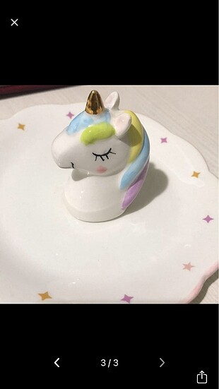 Unicorn takı tabağı