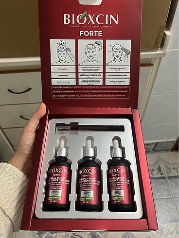  Beden Bioxcin yoğun saç dökülmesine karşı bitkisel serum