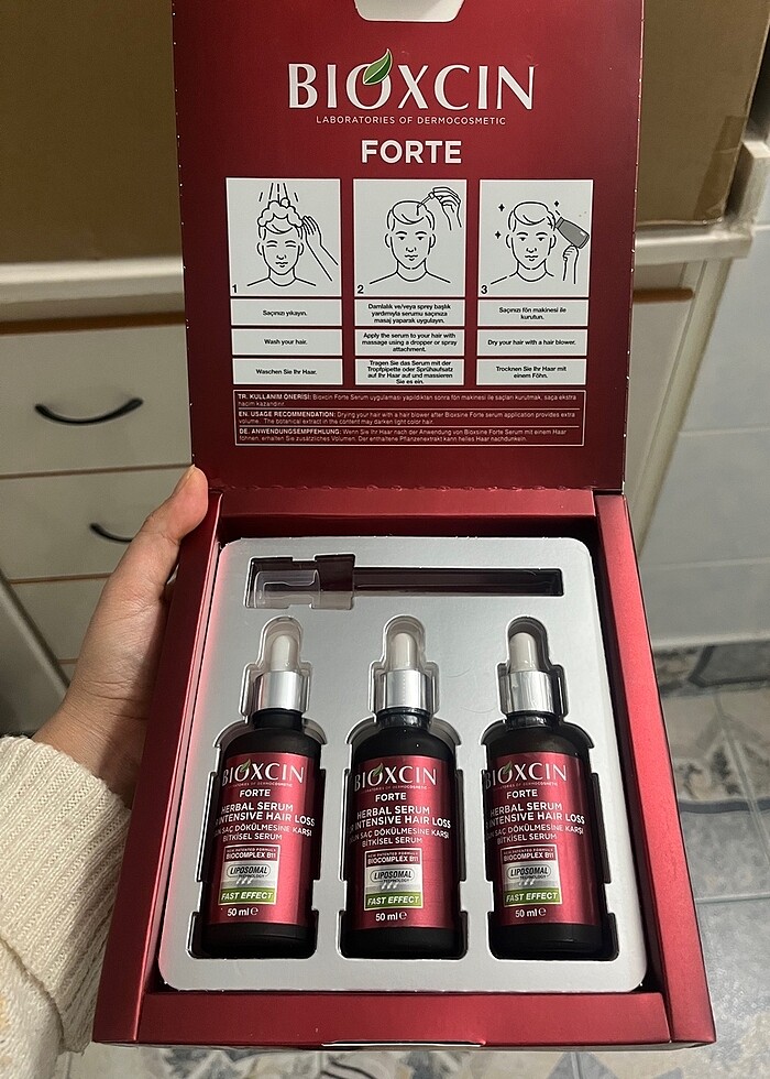Bioxcin yoğun saç dökülmesine karşı bitkisel serum - Görsel 3