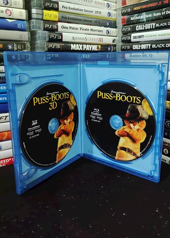 Puss in Boots 2D+3D Bluray Film - Görsel 2