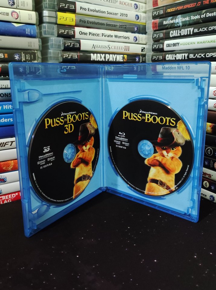 Puss in Boots 2D+3D Bluray Film - Görsel 2