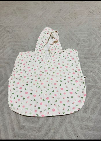 Kız Çocuk Kapüşonlu müslin pareo - Görsel 2