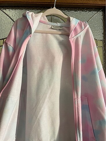 8 Yaş Beden çeşitli Renk Kız Çocuk Kapşonlu Fermuarlı Sweatshirt