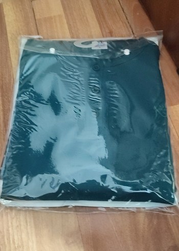 yeşil Erkek Pijama Takımı Uzun Kollu likralı Rahat Kesim - Görsel 2