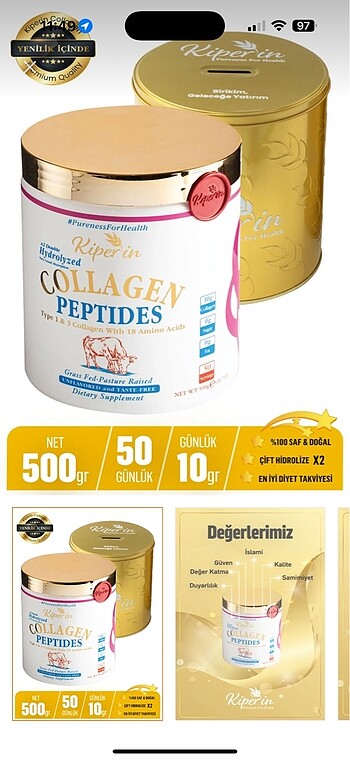Collagen peptides