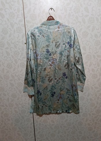 Kadın Uzun Bohem Düğmeli Kimono - Görsel 5