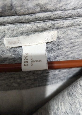 Gri Kapüşonlu Fermuarlı Sweatshirt - Görsel 5