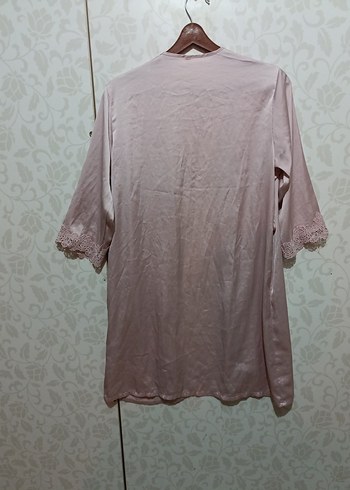 Bej Uzun Kollu Bohem Kadın Sabahlık - Görsel 4