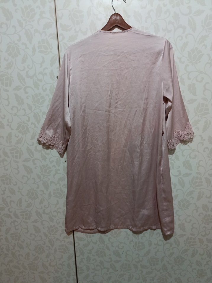 Bej Uzun Kollu Bohem Kadın Sabahlık - Görsel 4