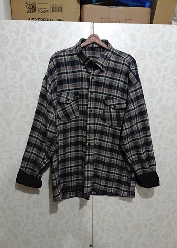 Düğmeli Ekose Desenli Erkek Gömlek - Görsel 3