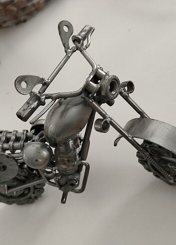 Retro ferforje metal motorsiklet