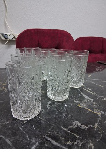 11 Parça Kristal Bardak - Görsel 2