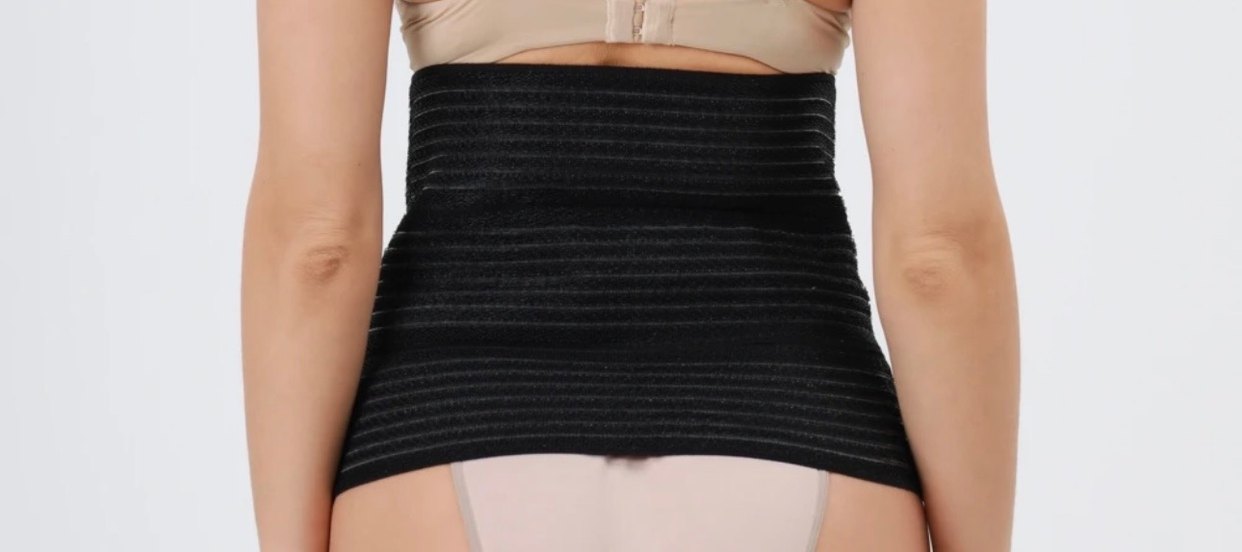 Siyah Midi kadın karın ve bel Korsesi - Görsel 3