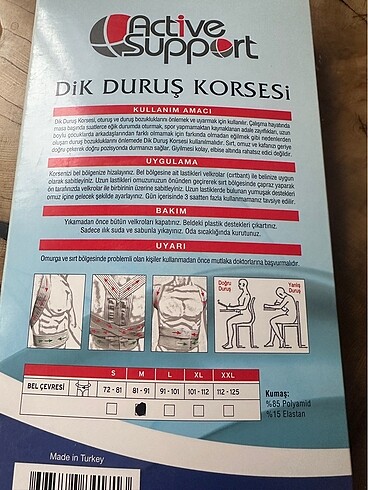 Diğer Dik duruş korsesi