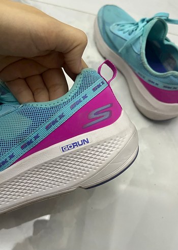 Turkuaz Bağcıklı Kadın Spor Ayakkabı - Görsel 4