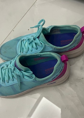 Turkuaz Bağcıklı Kadın Spor Ayakkabı - Görsel 2