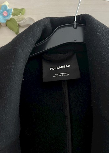 Düğmeli Siyah Kaban - Görsel 2