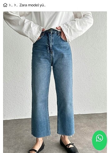 Zara model straight mavi jean