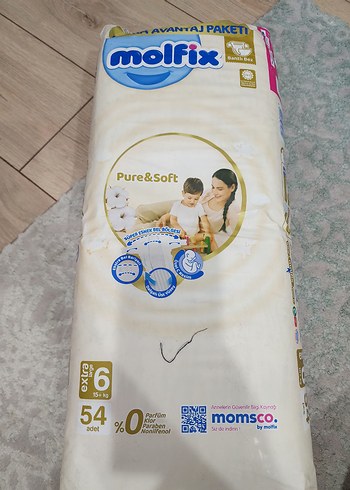 Molfix Pure&Soft Bebek Bezi No:6 54 Adet
