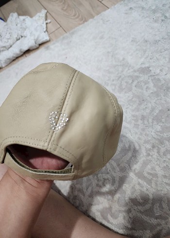 Diger Kadın Mavi Parlak Pullu Denim Şapka - Görsel 9