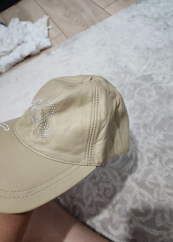 Diger Kadın Mavi Parlak Pullu Denim Şapka - Görsel 10