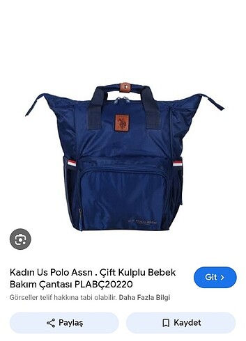 Us polo assn anne bebek bakım çantası alt açma pedi