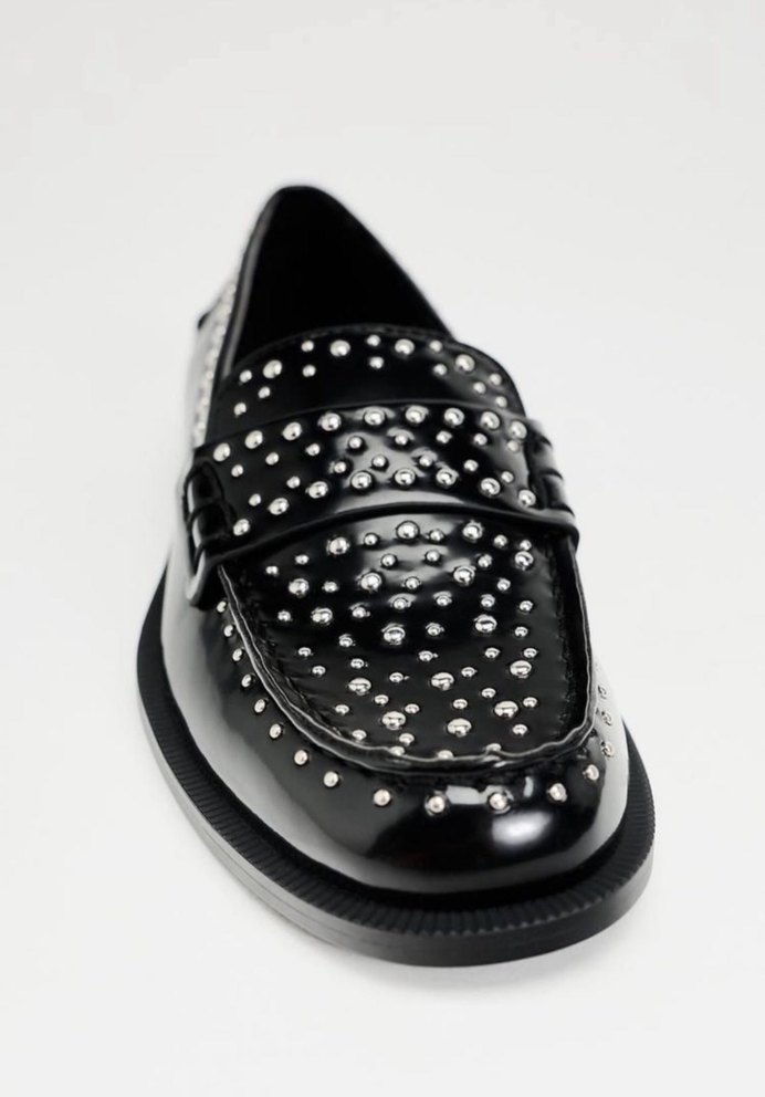 Zara Zımba Detalı Kadın Makosen/ Loafer - Görsel 3