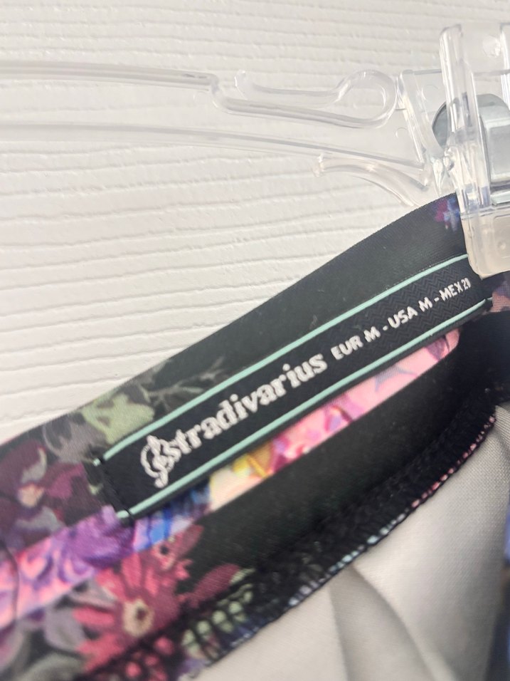 Stradivarius Çiçek Desenli Pilili Etek - Görsel 4