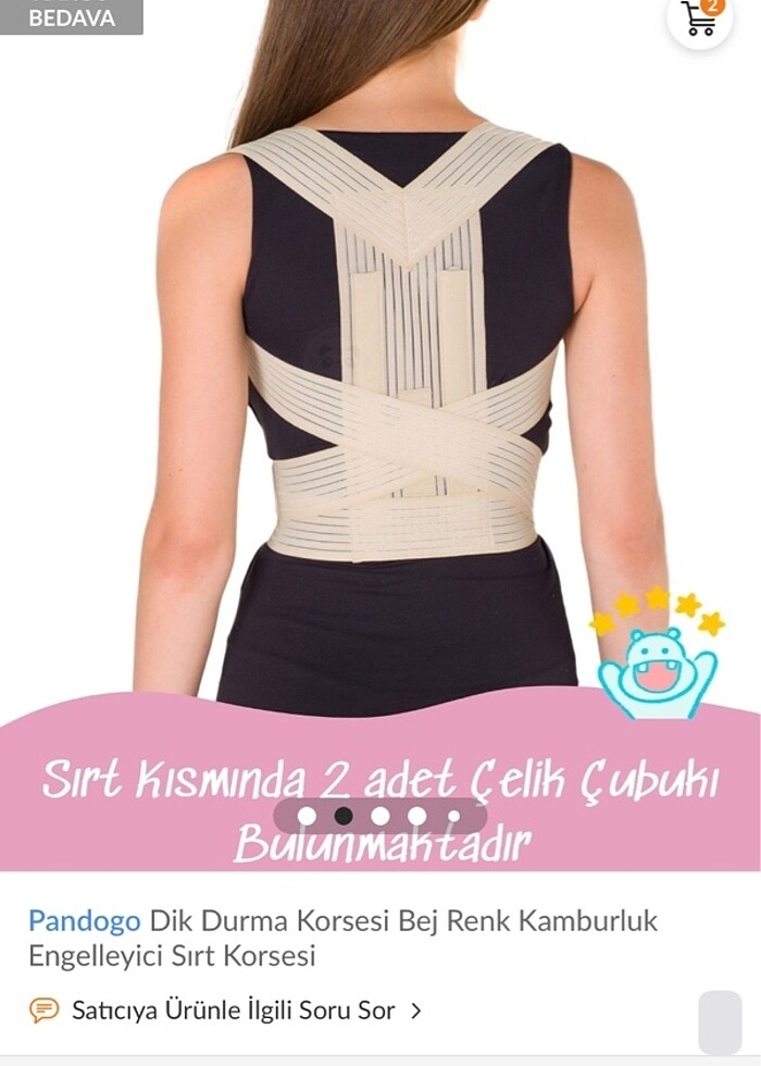 DİK DURUŞ KORSESİ - Görsel 3