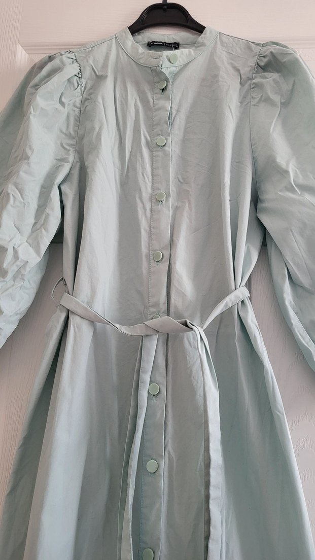 Uzun Düğmeli Elbise - Görsel 4