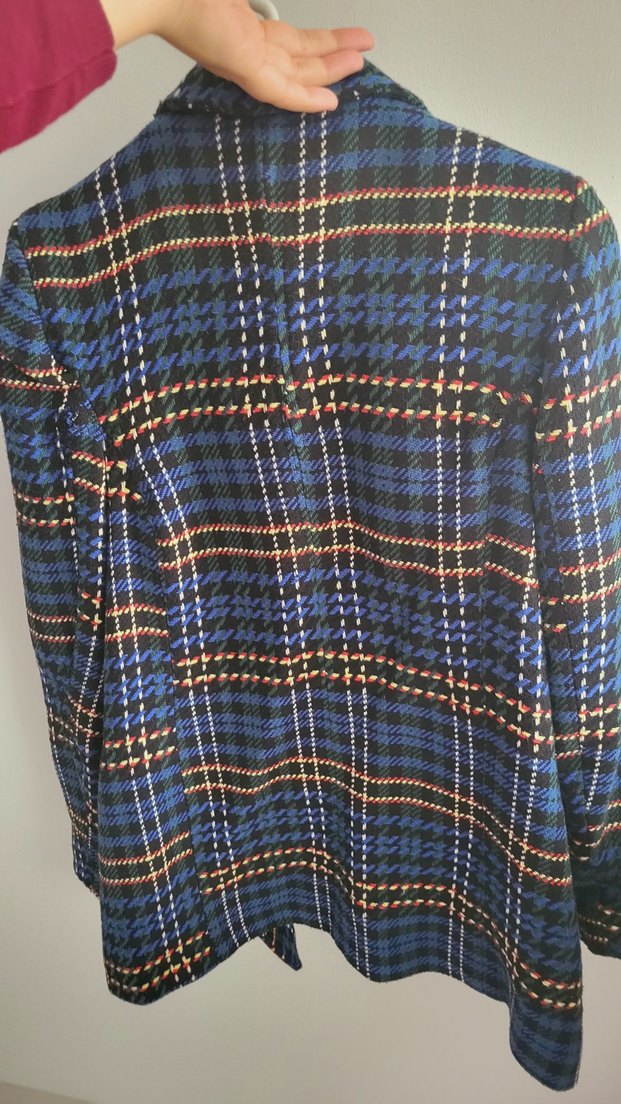 ekoseli blazer ceket - Görsel 5