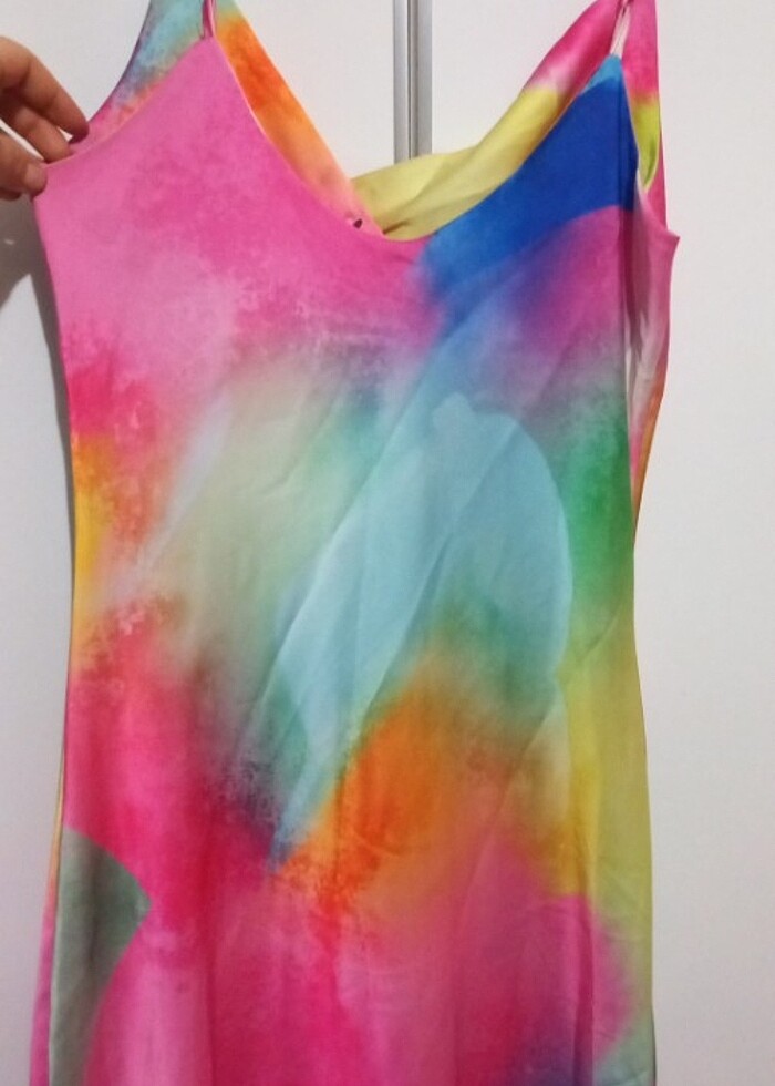 Saten elbise  - Görsel 2