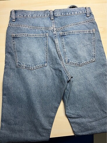 xl Beden mavi Renk Zara Straight fıt jean