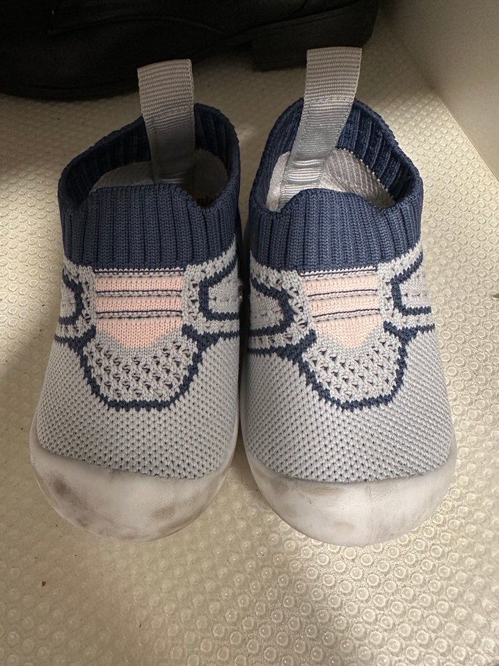 Gri Örgü Erkek Bebek İlk Adım Ayakkabısı - Görsel 3