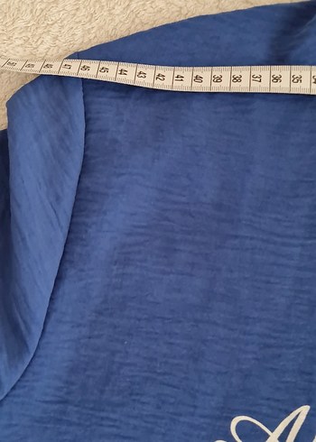 universal Beden Mavi Kadın Uzun Kollu Oversize Sweatshirt