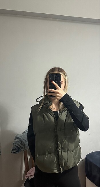 m Beden haki Renk zara şişme yelek
