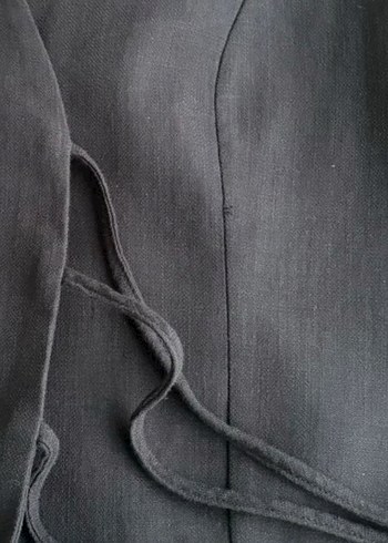 Lacivert Kadın Midi Denim Kumaş Pantolon - Görsel 8