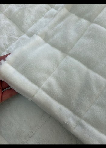 Beyaz Bebek Battaniyesi, Yumuşak Kumaş - Görsel 2