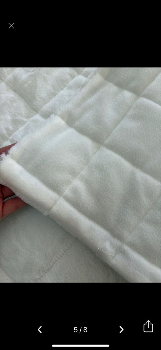 Beyaz Bebek Battaniyesi, Yumuşak Kumaş - Görsel 2