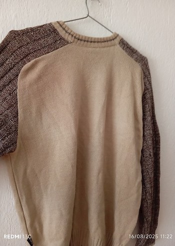 l Beden Unisex Salaş Örgü Kazak