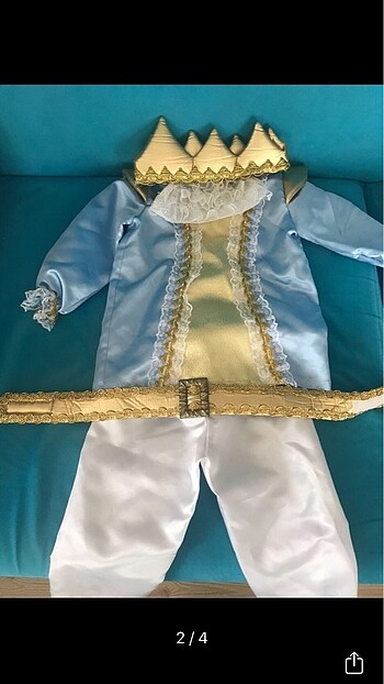 Diğer 1 yaş prens kostümü & mont