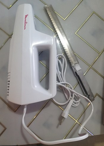 Beyaz Parlak Moulinex ekmek kesme makinasi - Görsel 3