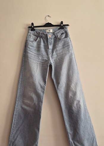 Mavi malibu yüksel bel wideleg Jean