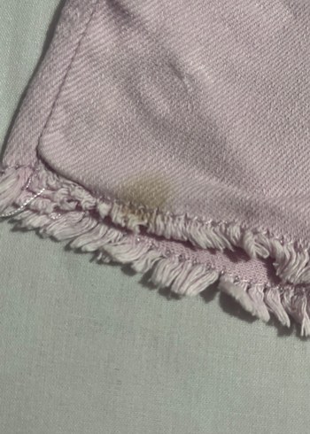 Kız Çocuk Pembe Denim Şort - Görsel 3