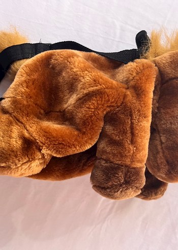 Kahverengi Peluş Oyuncak Çanta - Görsel 4