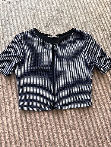 Zara Jakarlı crop üst