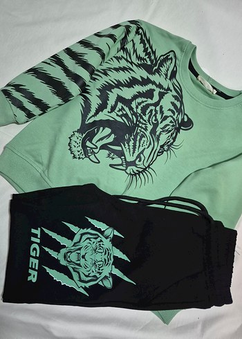 Renkli Baskılı Erkek Çocuk Eşofman Takımı - Görsel 2